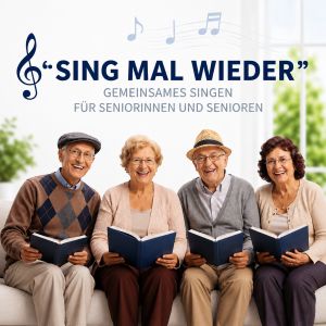&Auml;ltere Menschen singen zusammen
